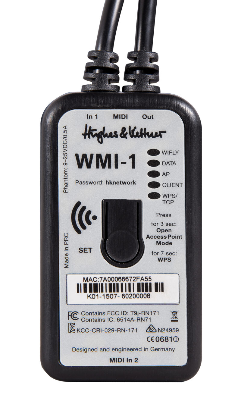 WMI-1 Wireless MIDI Interface | Hughes & Kettner