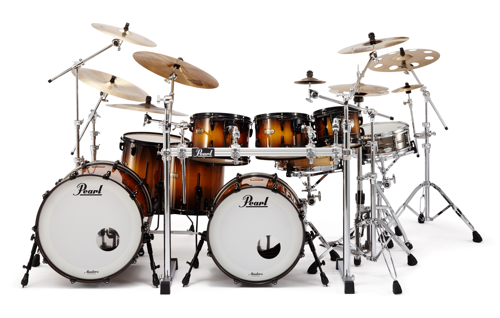 低価安い★ Pearl パール Masters MAPLE RESERVE フロアタム 16インチ ハードケース付き 音出し確認済 中古 220301E4220 その他