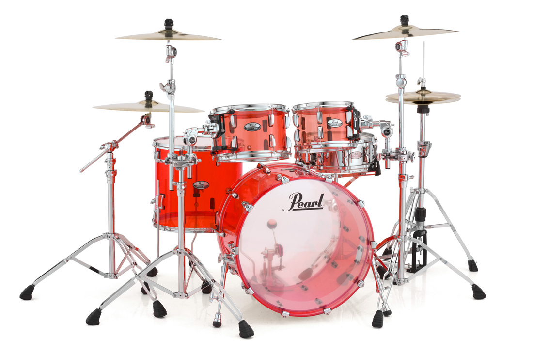 セールお得美品 改造スネアドラム パール 10インチ タム　クリスタルビート　TAMA.Pearlブラケット 10タム シームレスシェル　アクリルドラム10×7 スネア