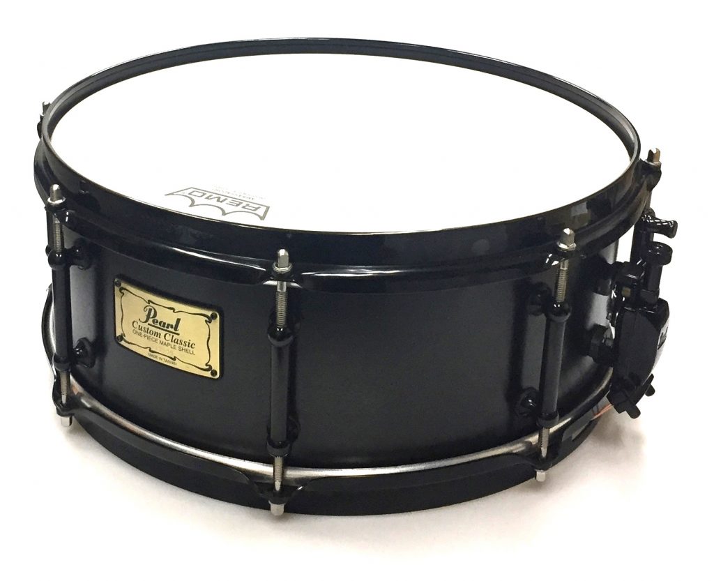 Pearl Custom Classic Snare Drum Limited =Solid Black= - パール楽器