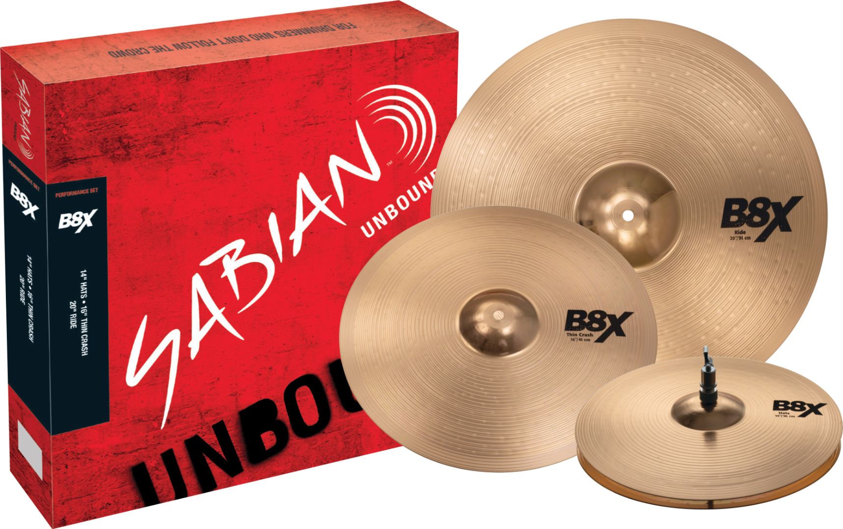 SABIAN シンバル B8 一式セット-